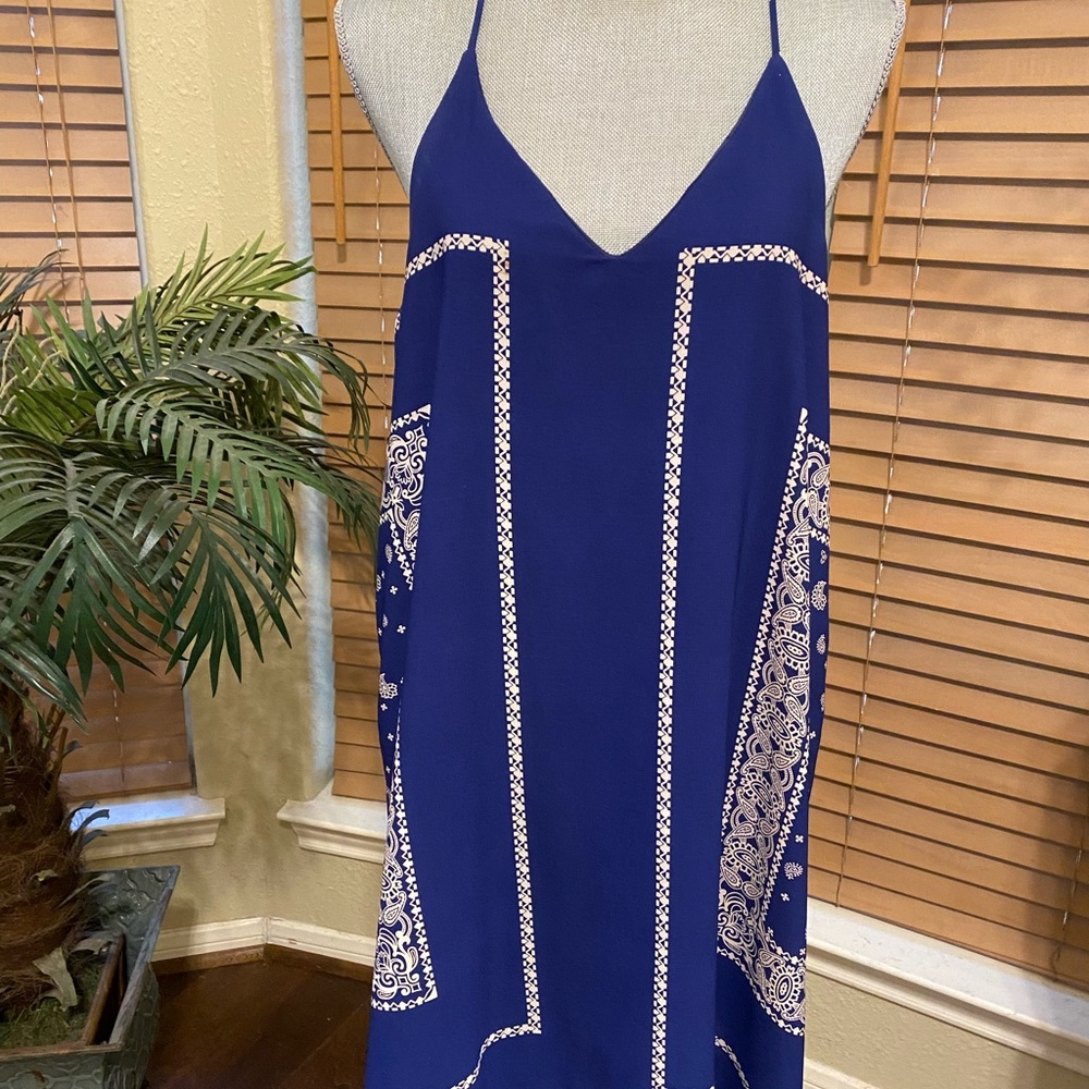 Navy Above the Knee Summer Dress